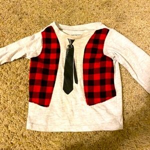 Christmas baby top 12 months